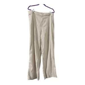 Tommy Bahama Linen-Blend Wide Leg Pants – Size 14